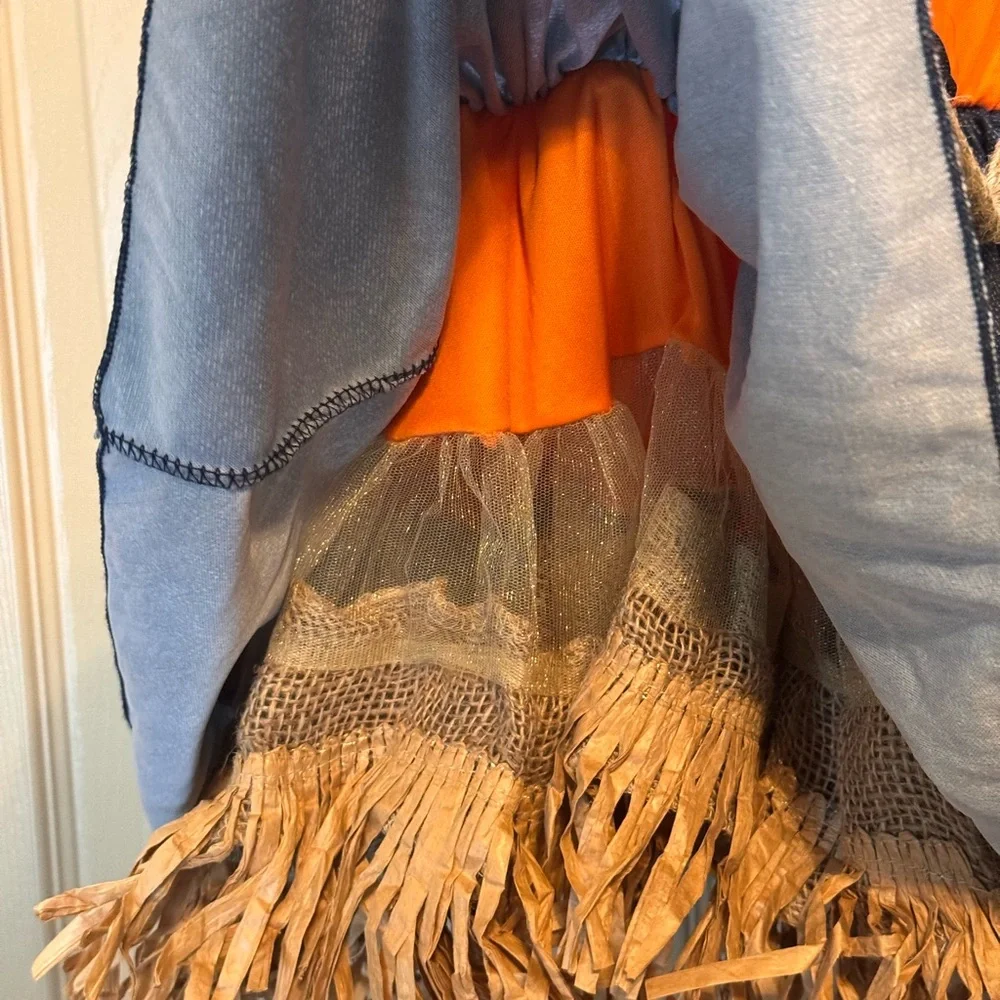 Scarecrow Girl Childs Halloween Costume Dress Size 6-6X Halloween Harvest‎